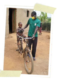 James and his bike