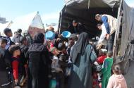 Food distribution in Gaza. Credit: Madelin Shaglih.