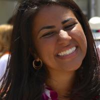 close up of woman smiling 