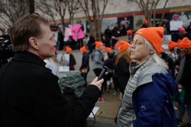 women's march interview