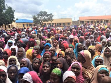 Nigeria Women Waiting to be enrolled