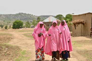 Hadiza with other members of her Change Agent group. Photo: Women for Women International  