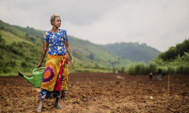 Woman in field