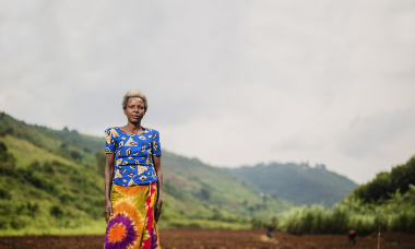 woman in farmland 