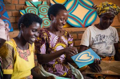 Women's Opportunity Center - crafting handmade goods