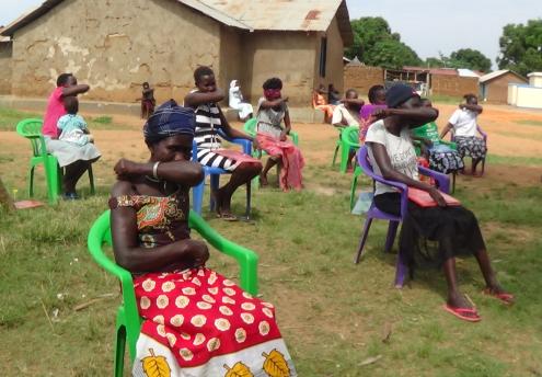 Coughing demonstration in South Sudan